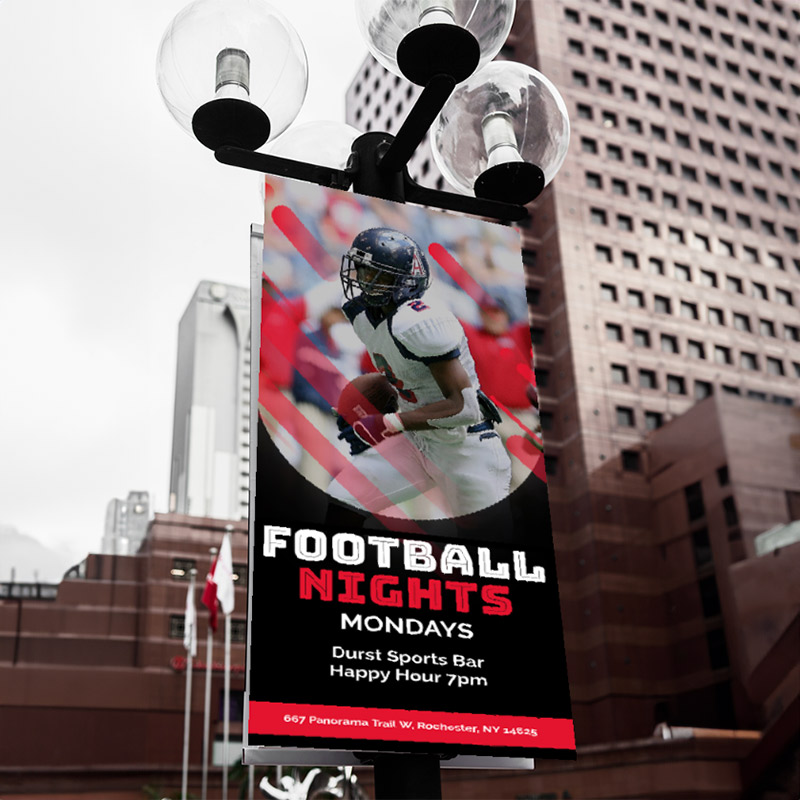 Double-Sided Pole Banners